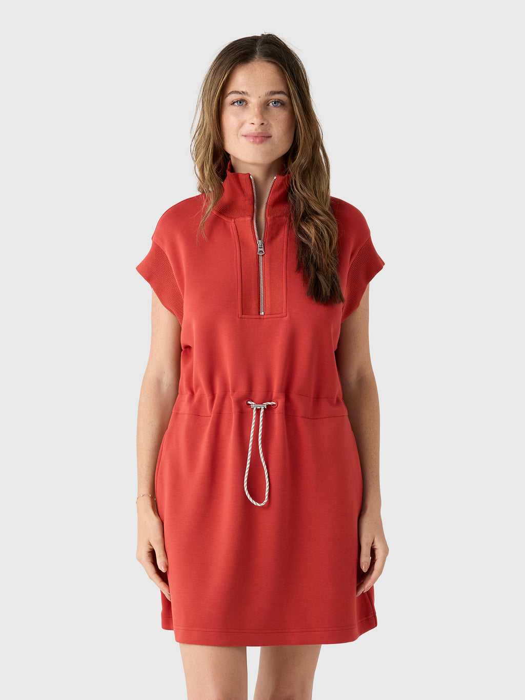 Varley Women's Avaya Half-Zip Dress - Saint Bernard