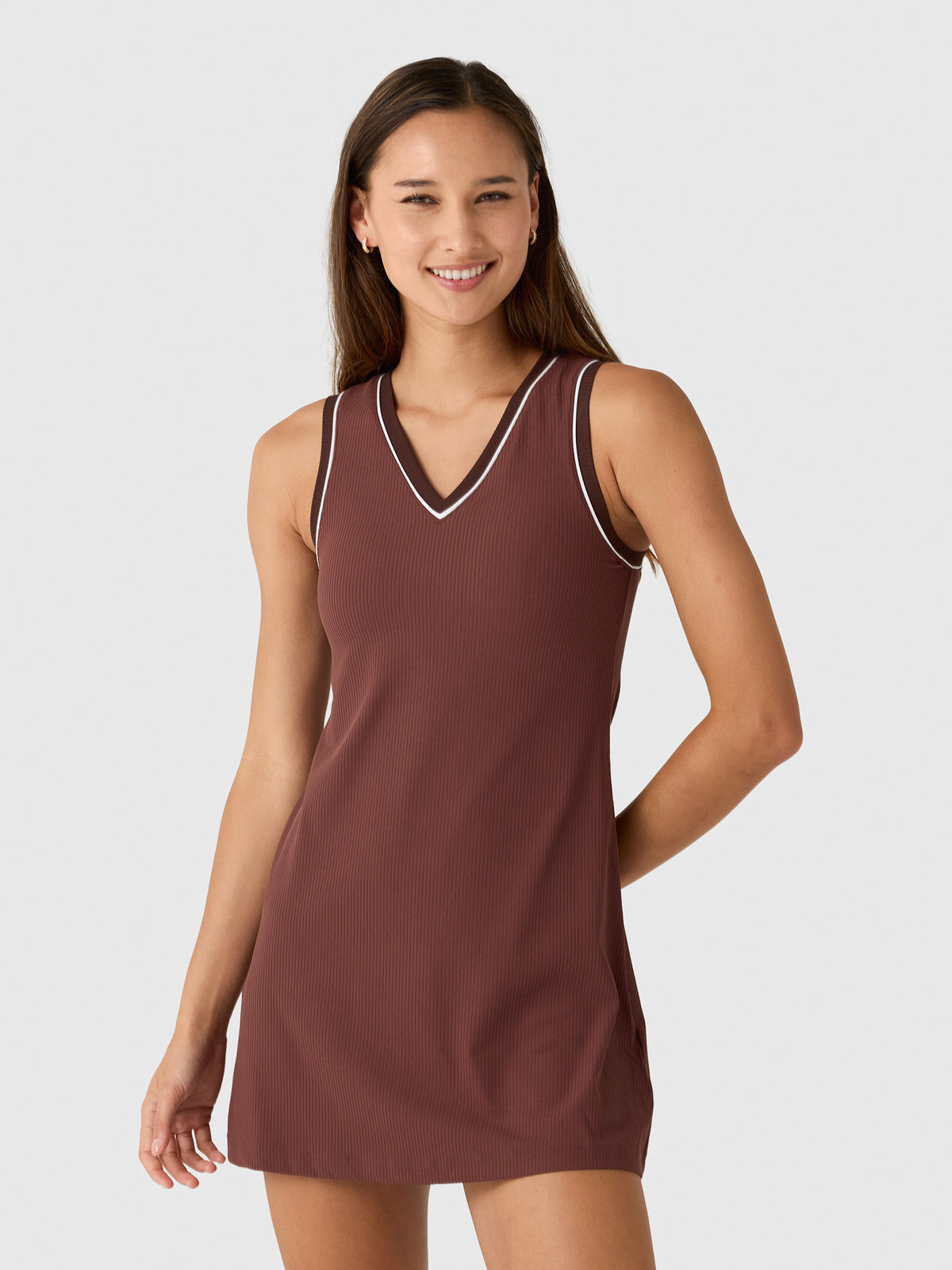 Varley Women's Kalani V-Neck 31" Dress - Saint Bernard