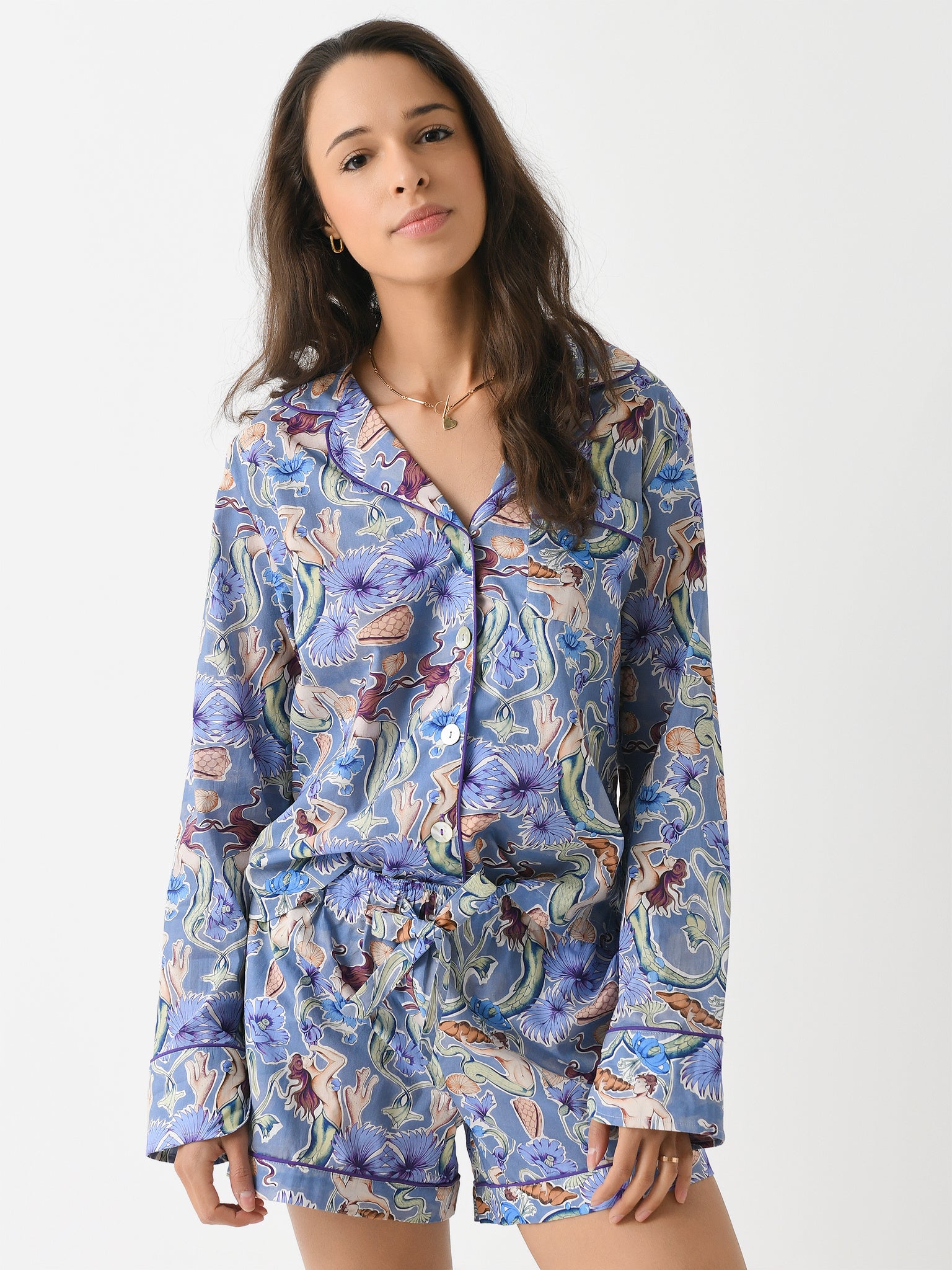 The Lazy Poet Women's Vera Calypso Pajama Set - Saint Bernard