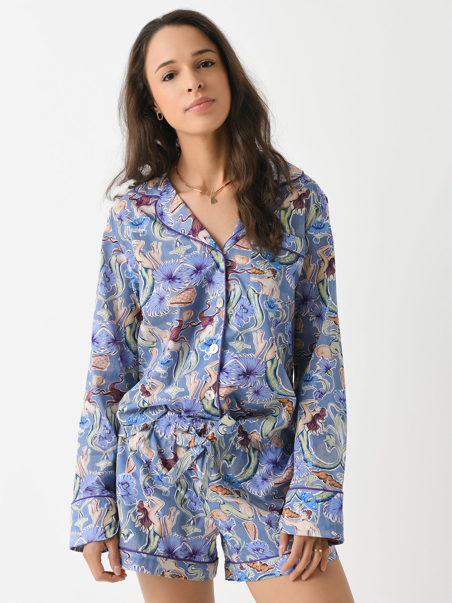 The Lazy Poet Women's Vera Calypso Pajama Set - Saint Bernard