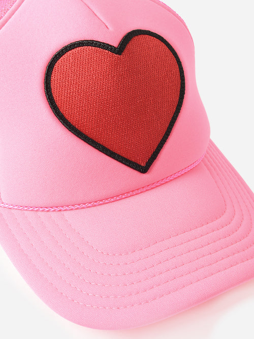 Aviator Nation Heart Vintage Low Rise Trucker Hat