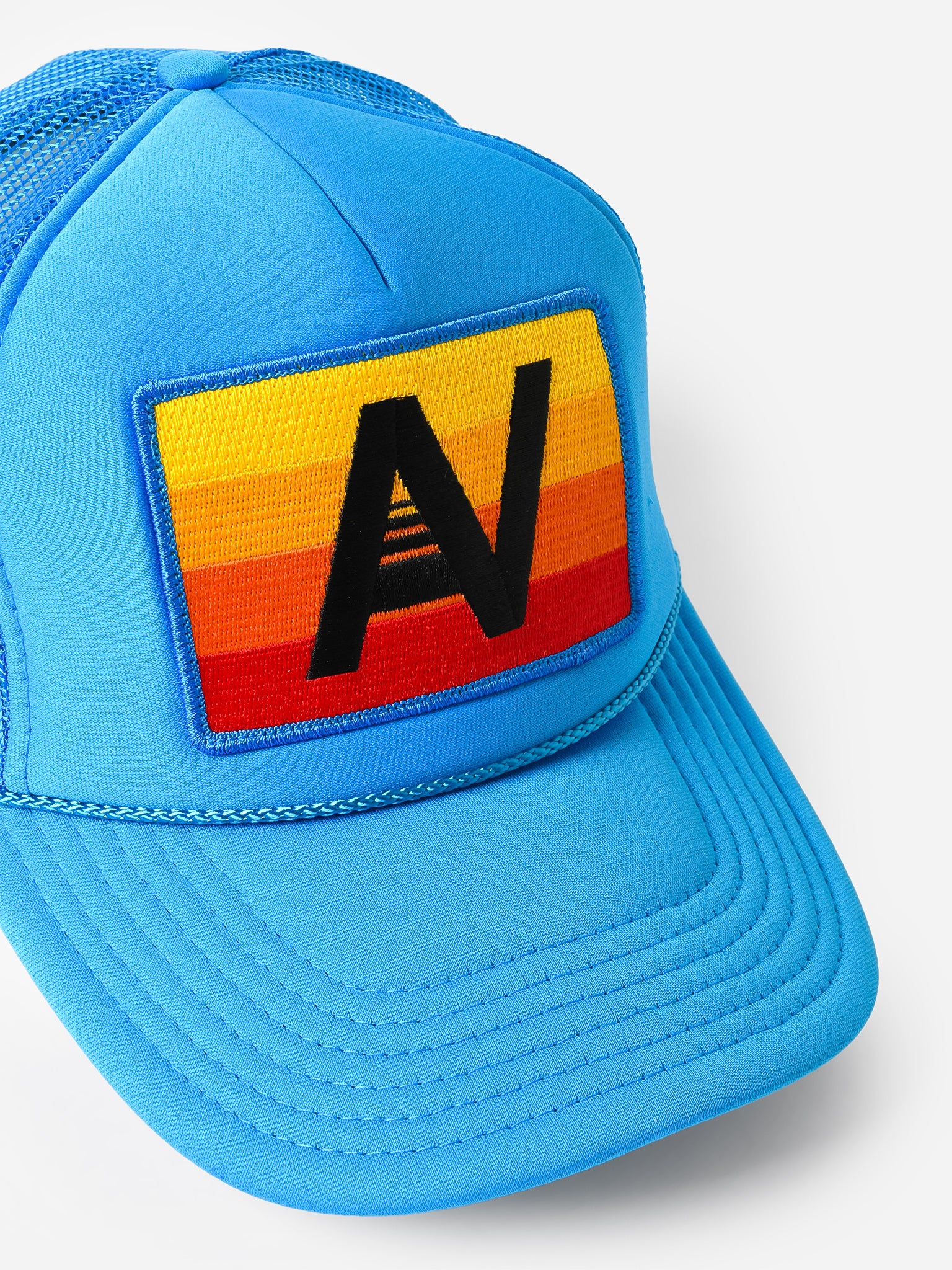 Aviator Nation Logo Rainbow Vintage Trucker Hat, Neon Green | St. Bernard