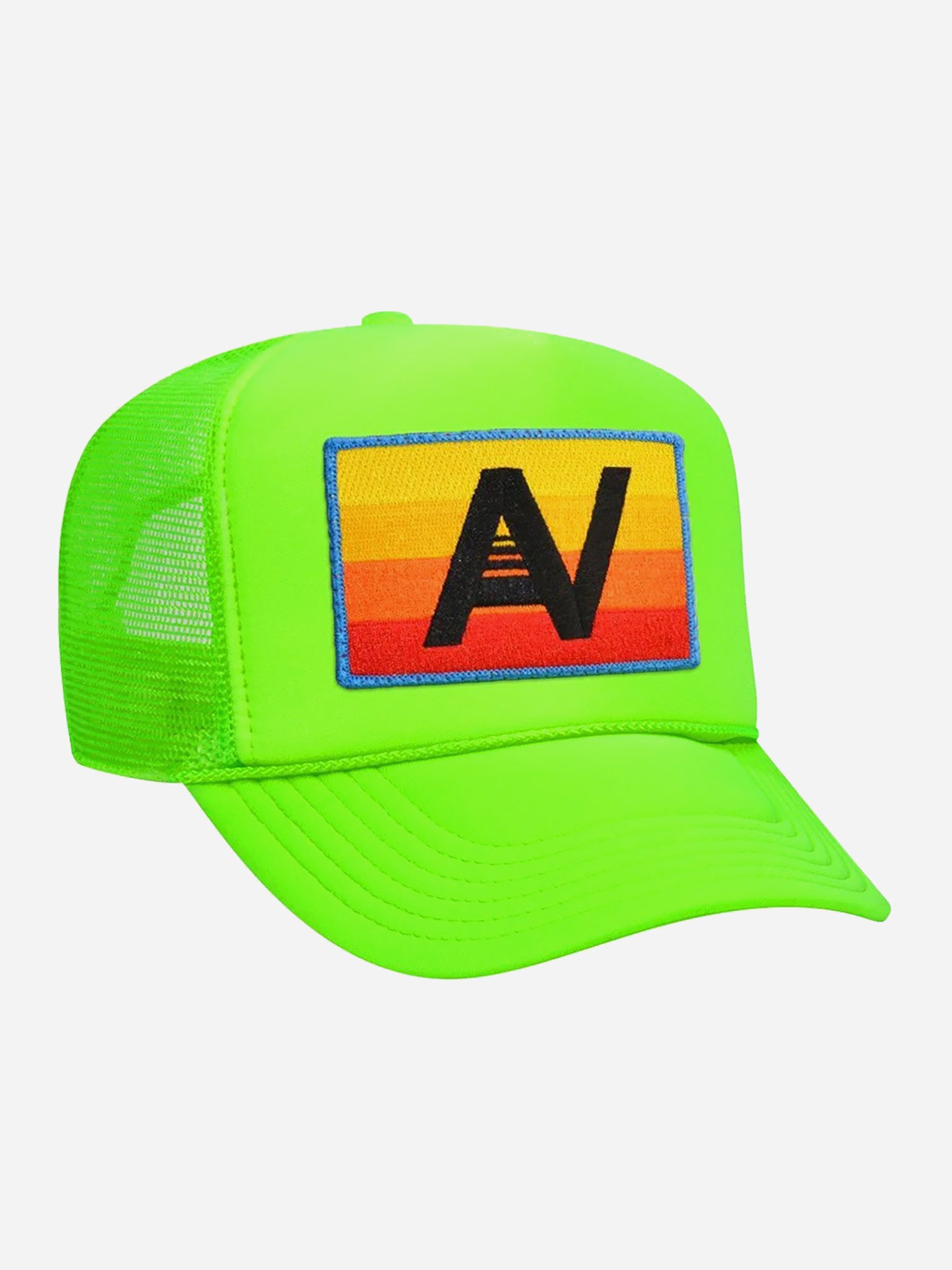 Aviator Nation Logo Rainbow Vintage Trucker Hat - Saint Bernard