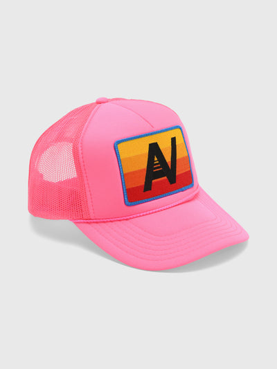Aviator Nation Logo Rainbow Vintage Trucker Hat - Saint Bernard