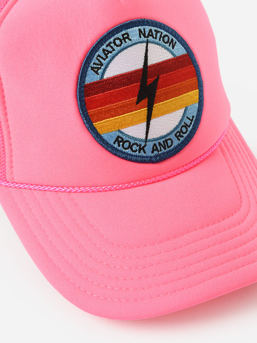 Aviator Nation Rock And Roll Bolt Vintage Trucker Hat