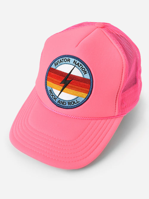 Aviator Nation Rock And Roll Bolt Vintage Trucker Hat