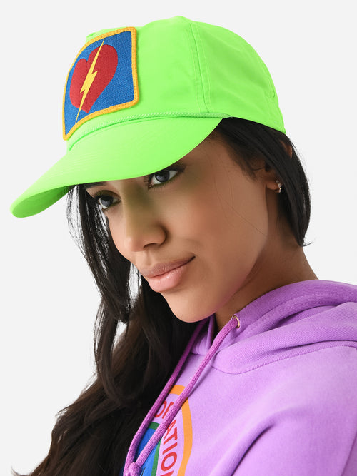 Aviator Nation Bolt Heart Vintage Nylon Trucker Hat