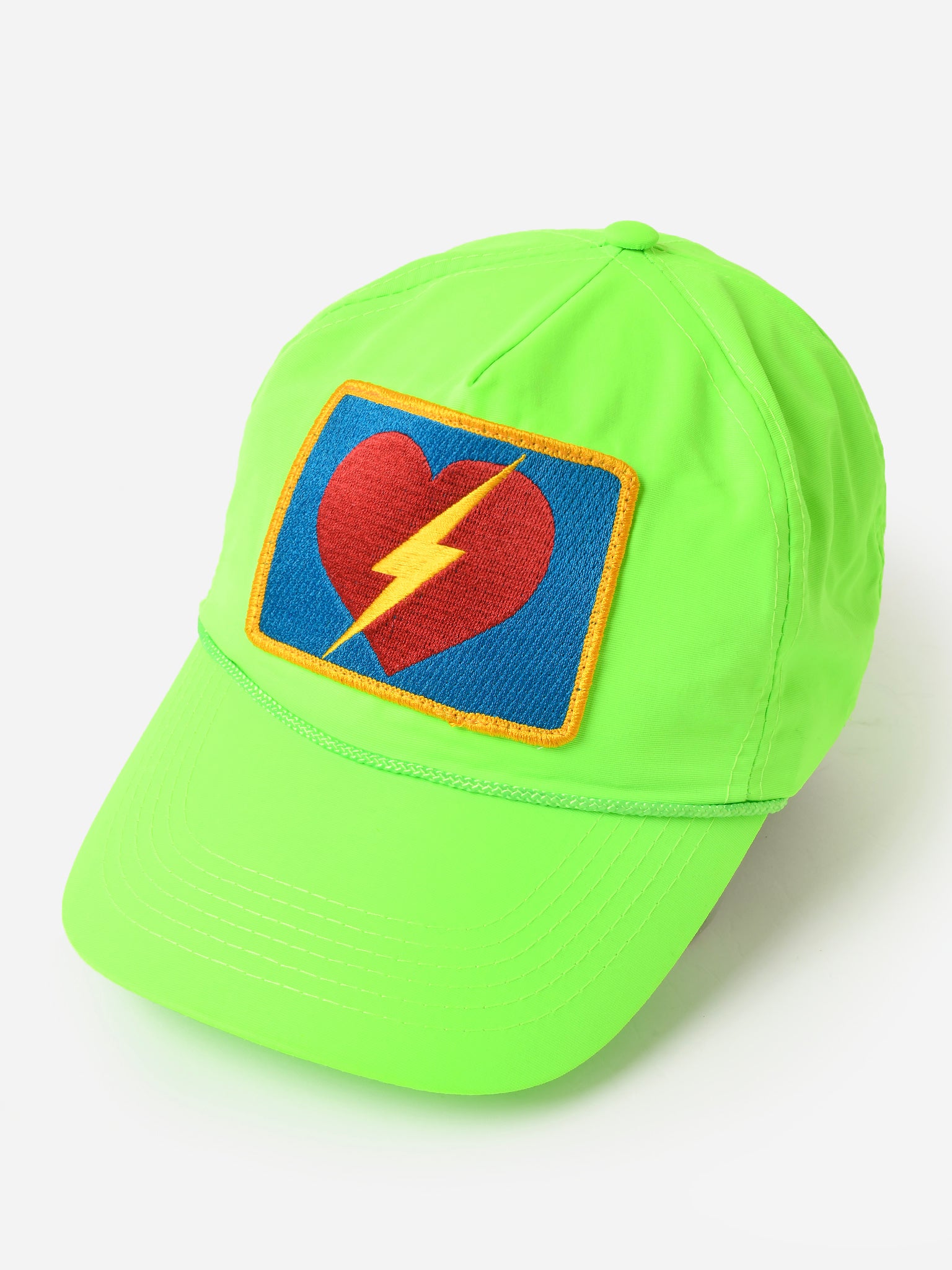 Aviator Nation Bolt Heart Vintage Nylon Trucker Hat - Saint Bernard