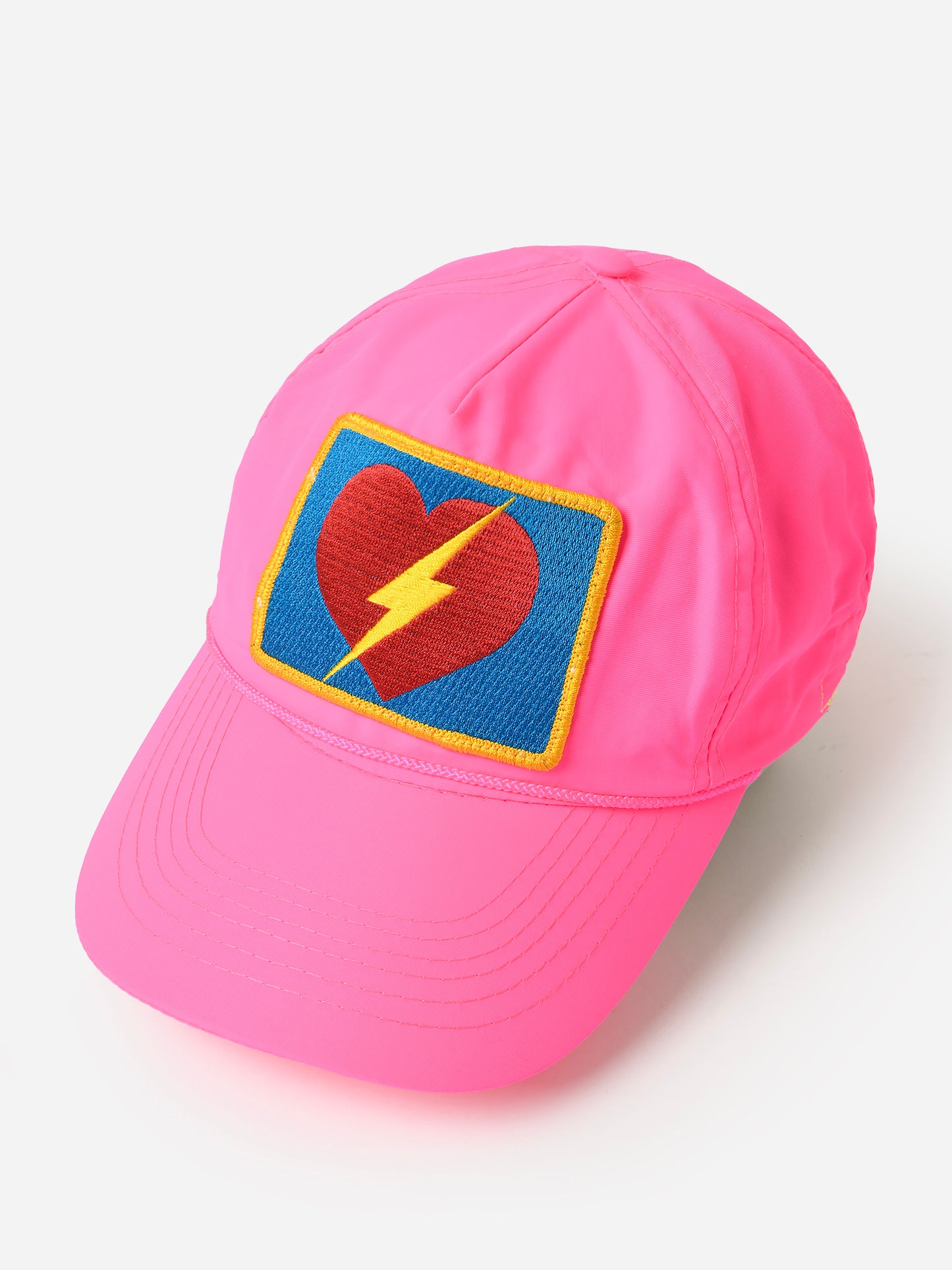 Aviator Nation Bolt Heart Vintage Nylon Trucker Hat - Saint Bernard