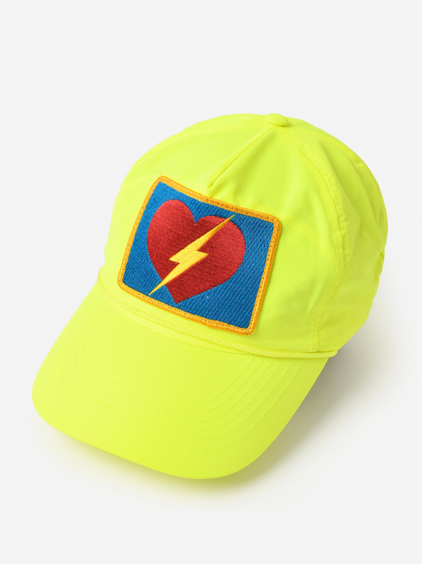 Aviator Nation Bolt Heart Vintage Nylon Trucker Hat - Saint Bernard