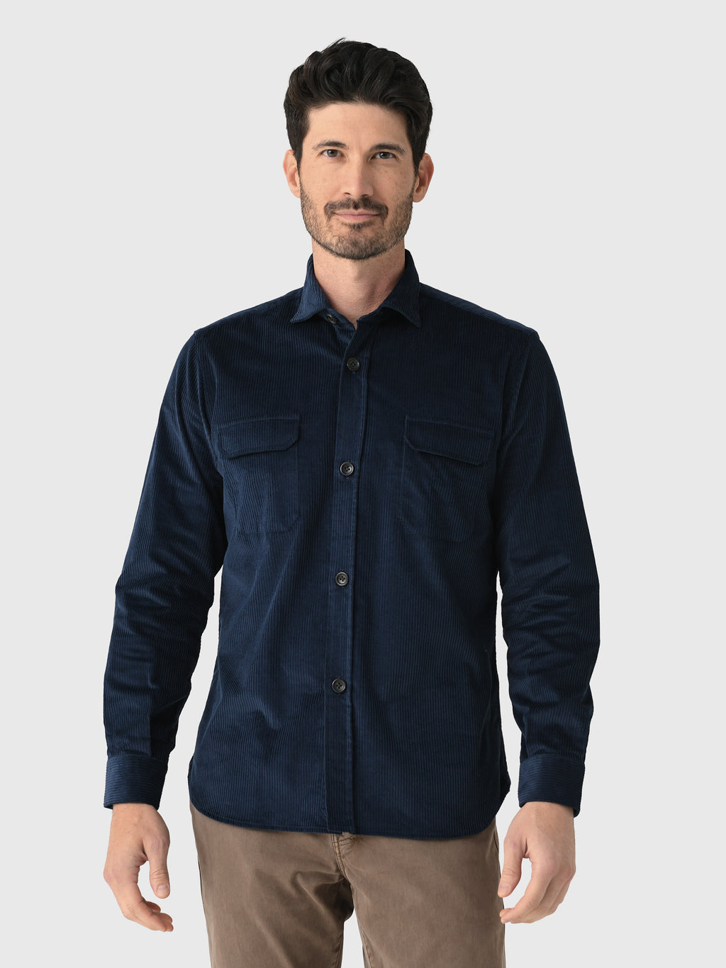 Maria Santangelo Men's Corduroy Shirt - Saint Bernard