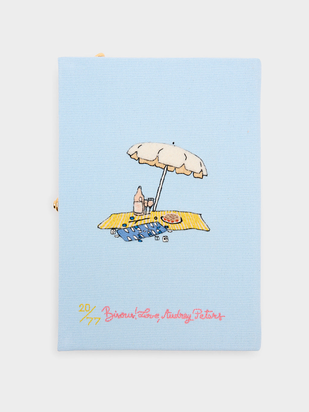 Olympia Le-Tan Saint Tropez Strapped Book Clutch - Saint Bernard