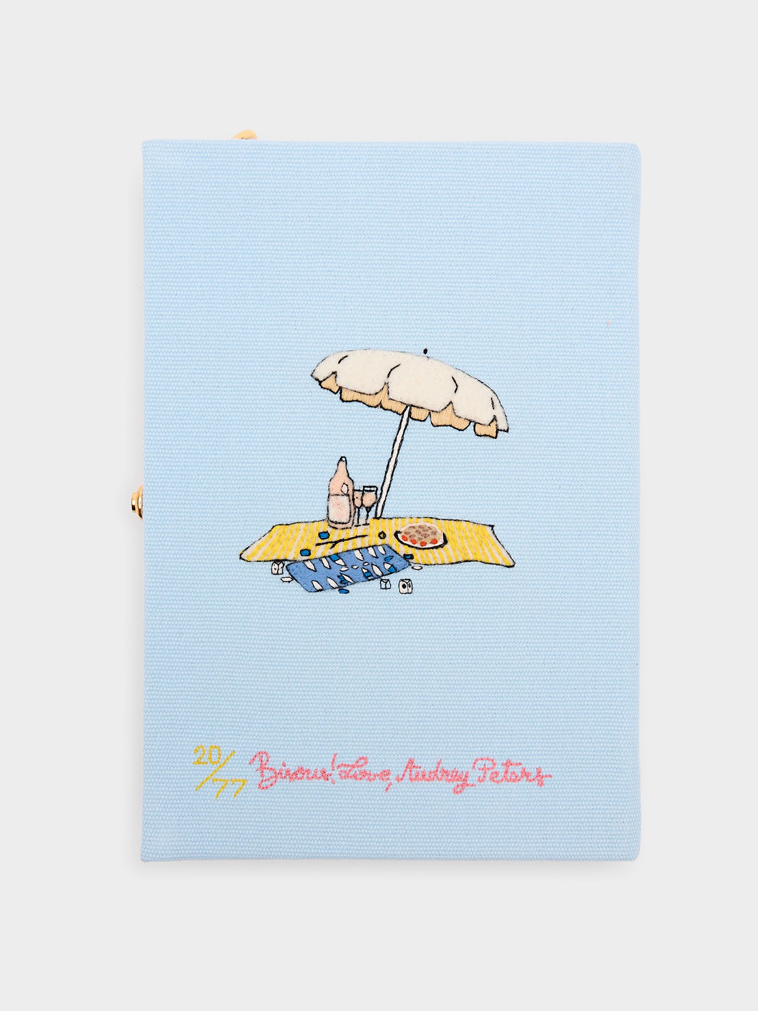 Olympia Le-Tan Saint Tropez Strapped Book Clutch - Saint Bernard
