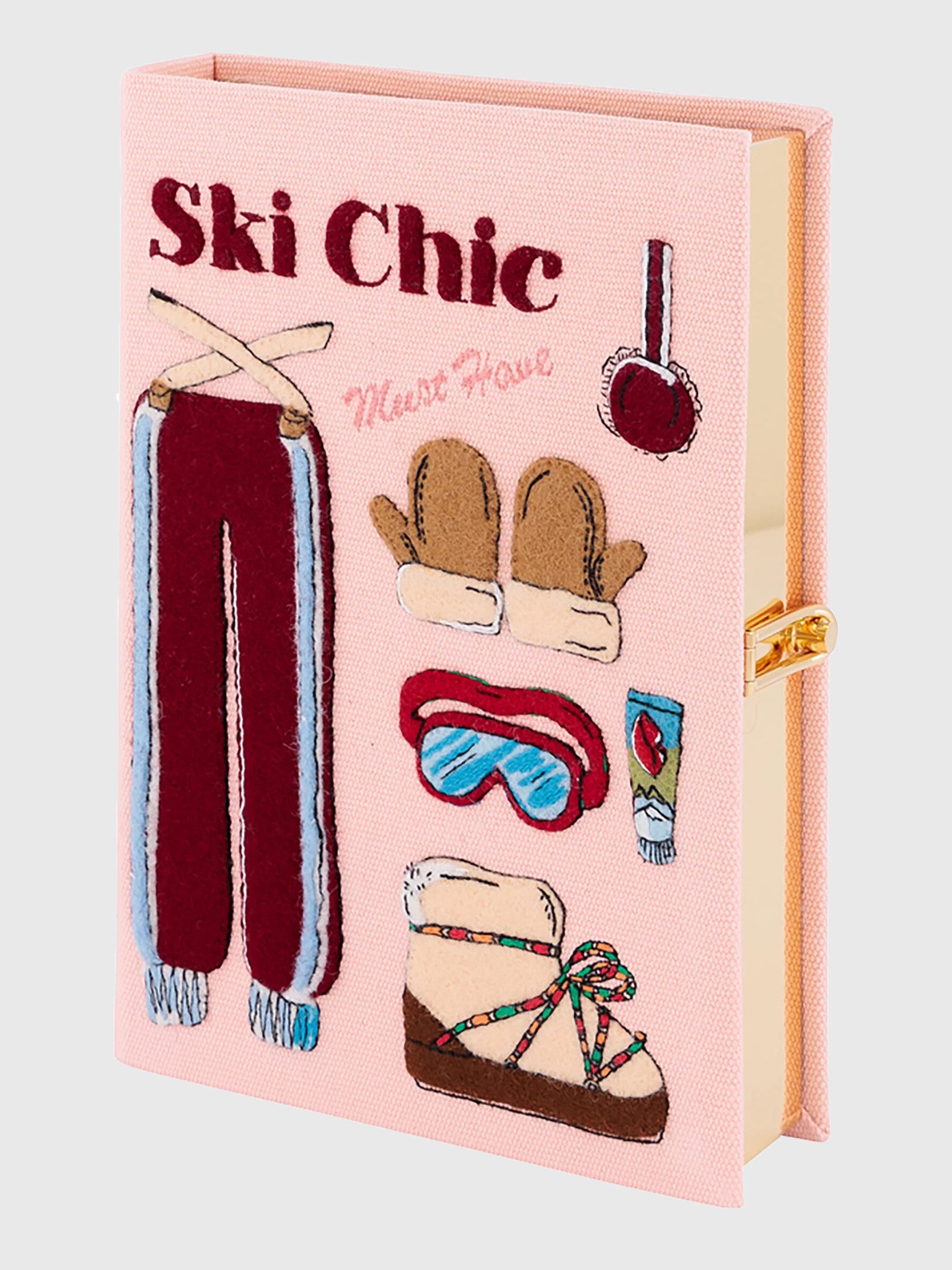 Olympia Le-Tan Ski Chic Book Clutch - Saint Bernard