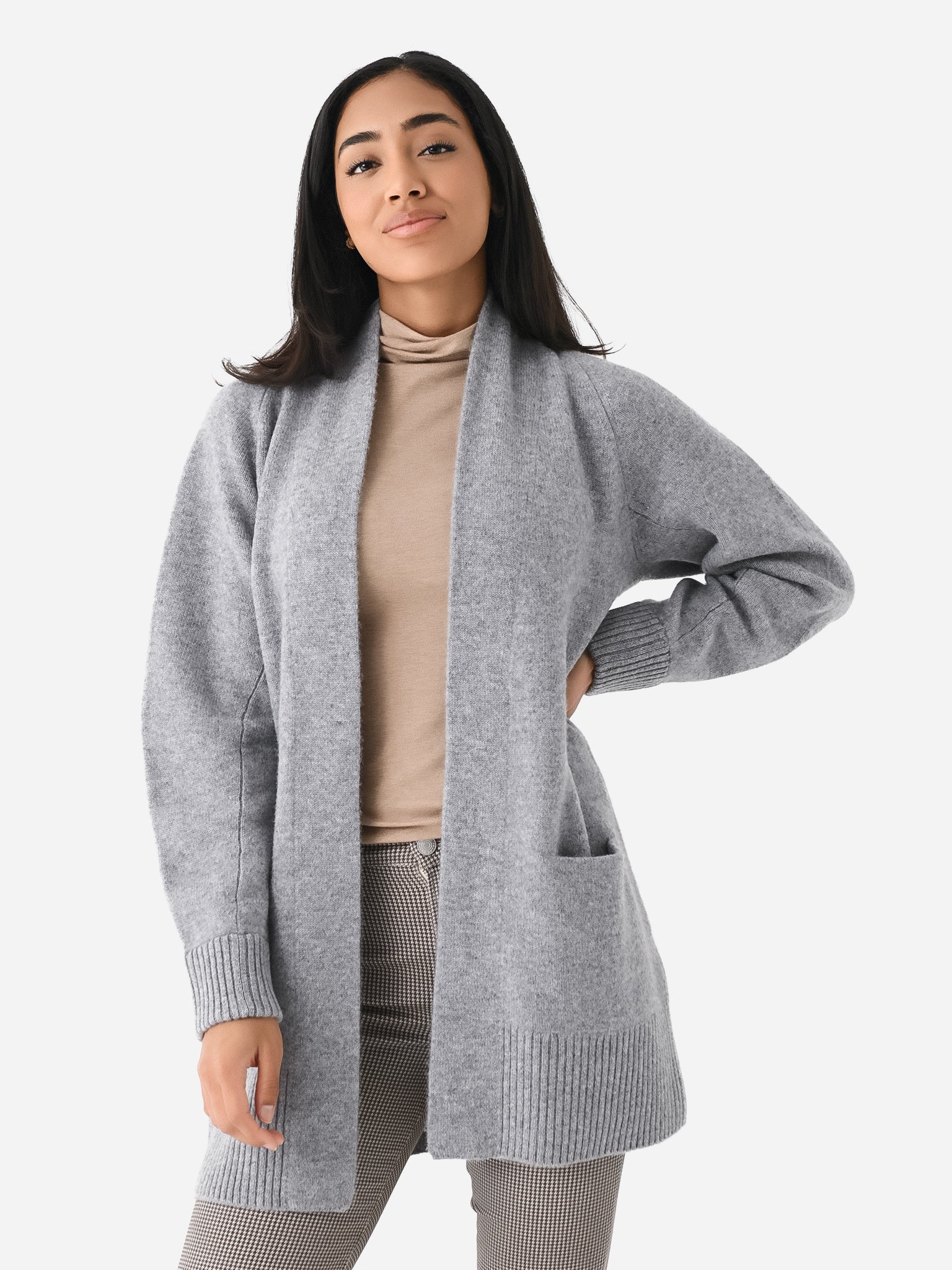 Vince Women's Cashmere Open Front Cardigan - Saint Bernard