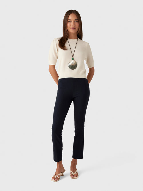 Vince Women's Bobbi High-Rise Stitch-Seam Ponte Legging
