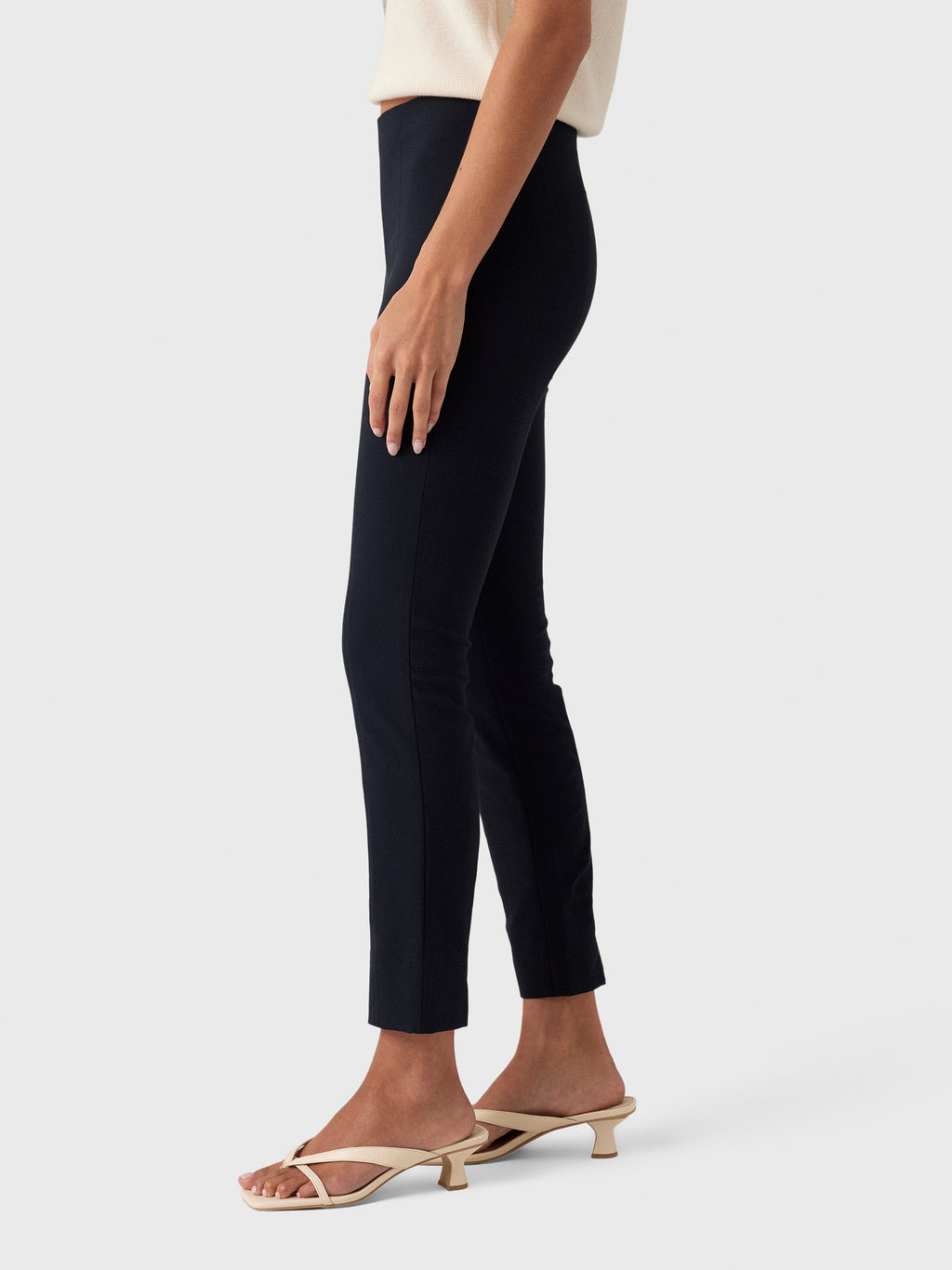 Vince Women's Bobbi High-Rise Stitch-Seam Ponte Legging
