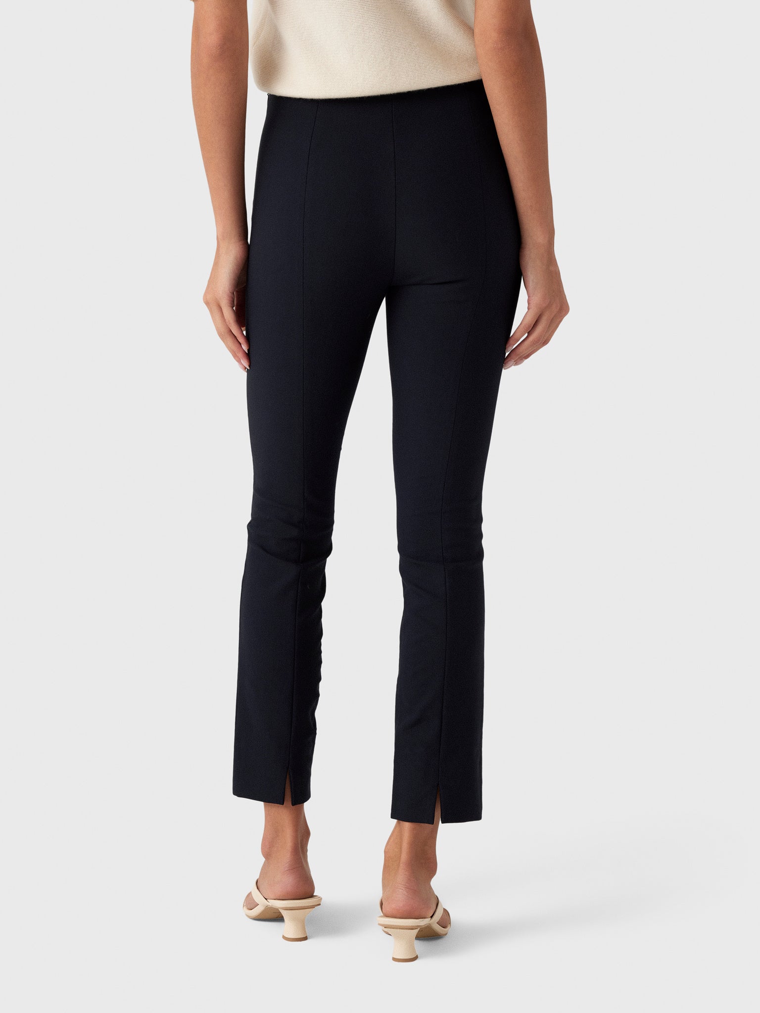 Vince Women's Bobbi High-Rise Stitch-Seam Ponte Legging