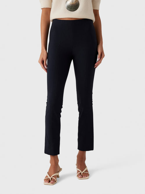 Vince Women's Bobbi High-Rise Stitch-Seam Ponte Legging