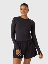 Vuori Women's Long Sleeve Seamless Surge Tee - Saint Bernard