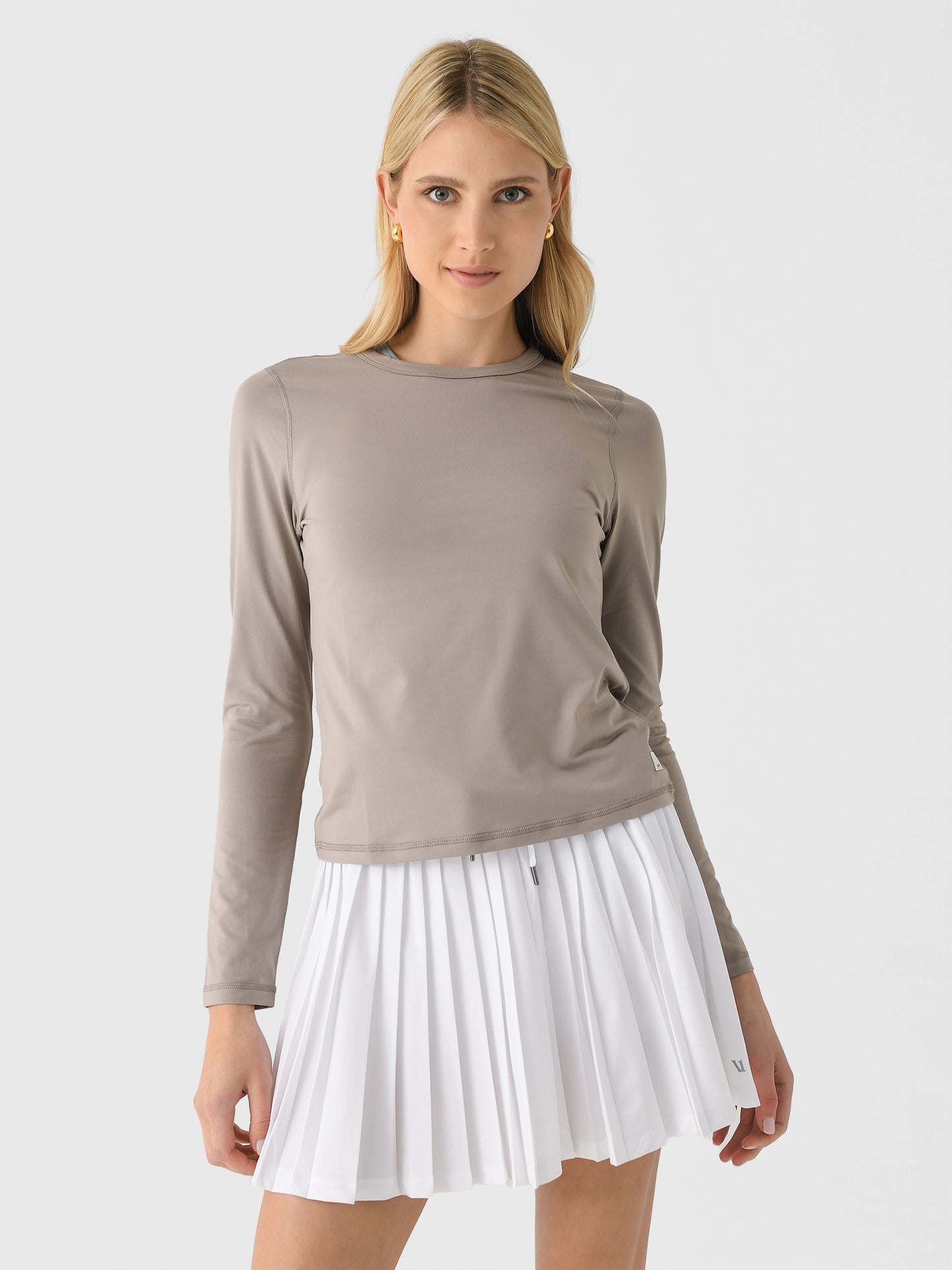 Vuori Women's Long Sleeve Lux Crew Tee - Saint Bernard