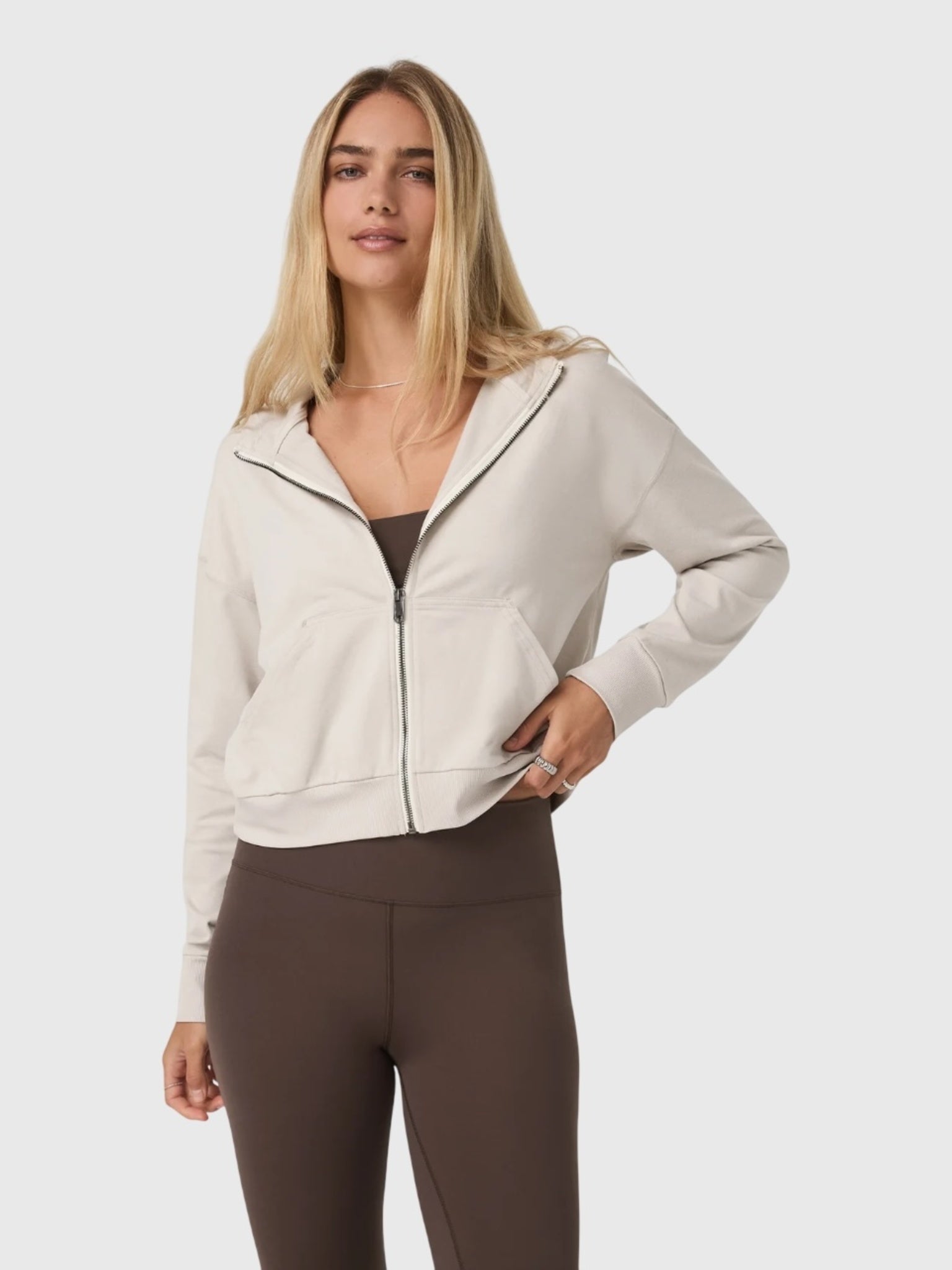 Vuori Women's Halo Modern Full Zip Hoodie – Saint Bernard