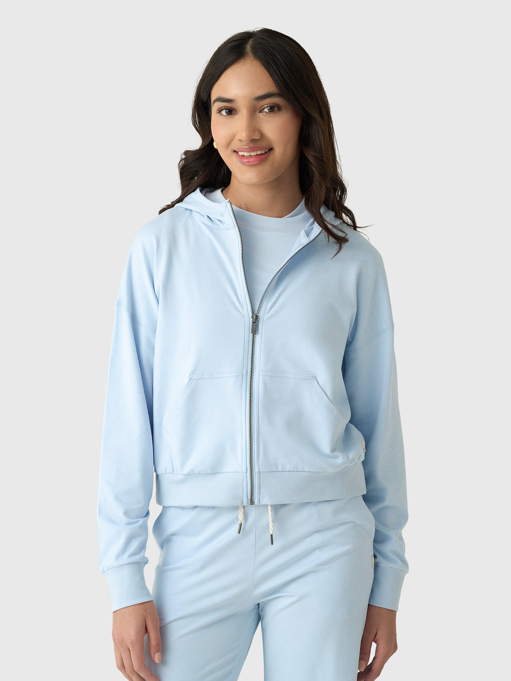 Vuori Women's Halo Modern Full Zip Hoodie - Saint Bernard