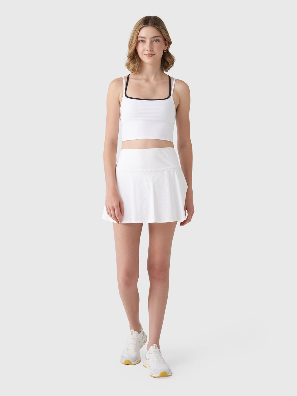 Vuori Women's Baseline Gingham 14.5" Skirt - Saint Bernard
