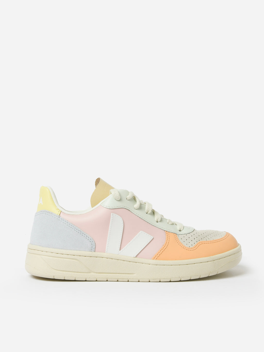 VEJA Women's V-10 Leather Sneaker - Saint Bernard