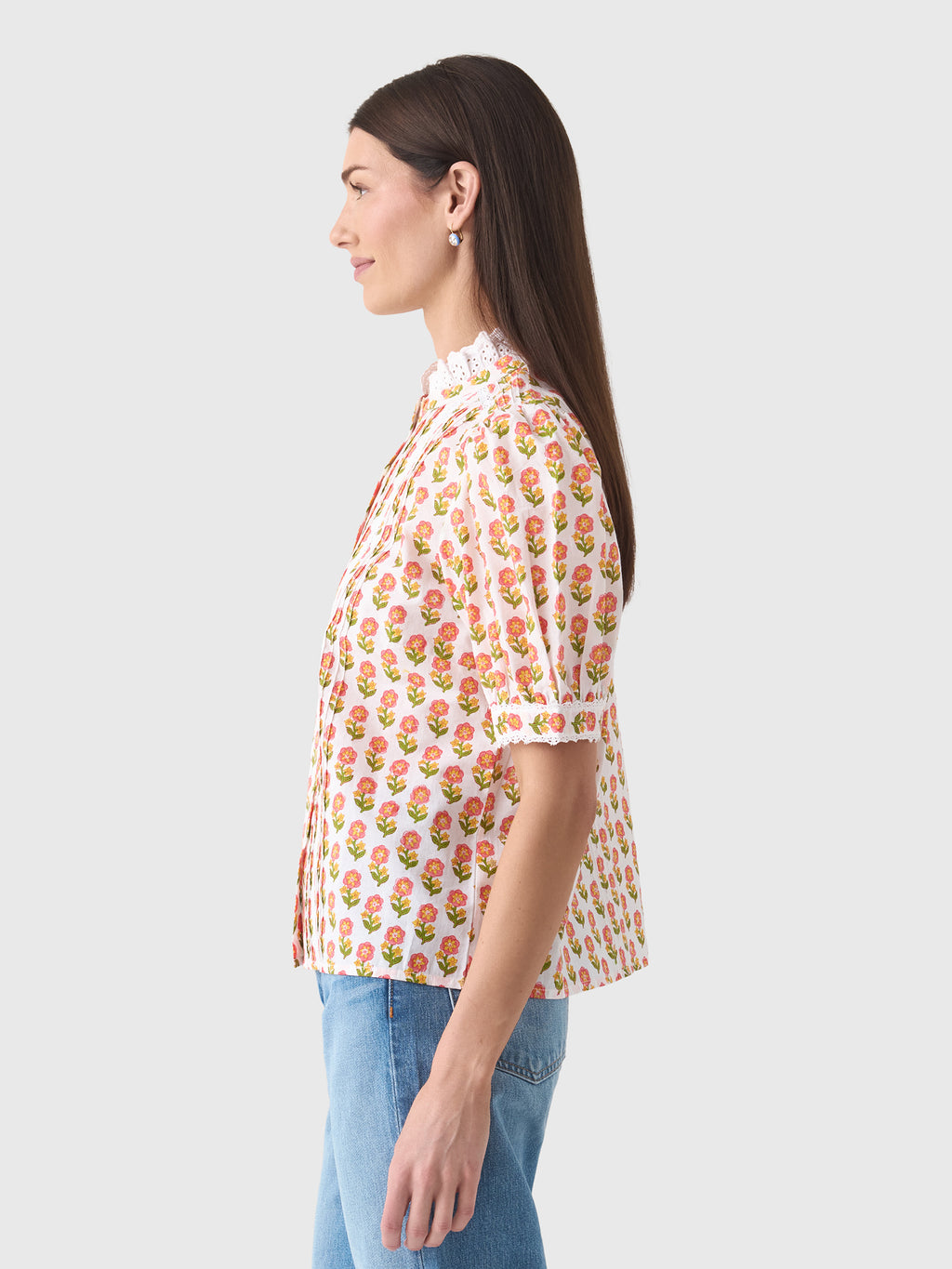 Pink City Prints Women's Vera Blouse - Saint Bernard