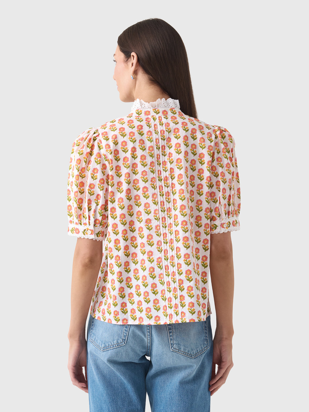 Pink City Prints Women's Vera Blouse - Saint Bernard
