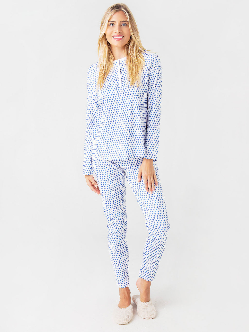 Roller Rabbit Women's Hearts Pajama Set - Saint Bernard