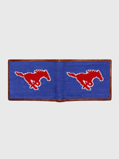Smathers & Branson Southern Methodist University Needlepoint Bi-Fold Wallet