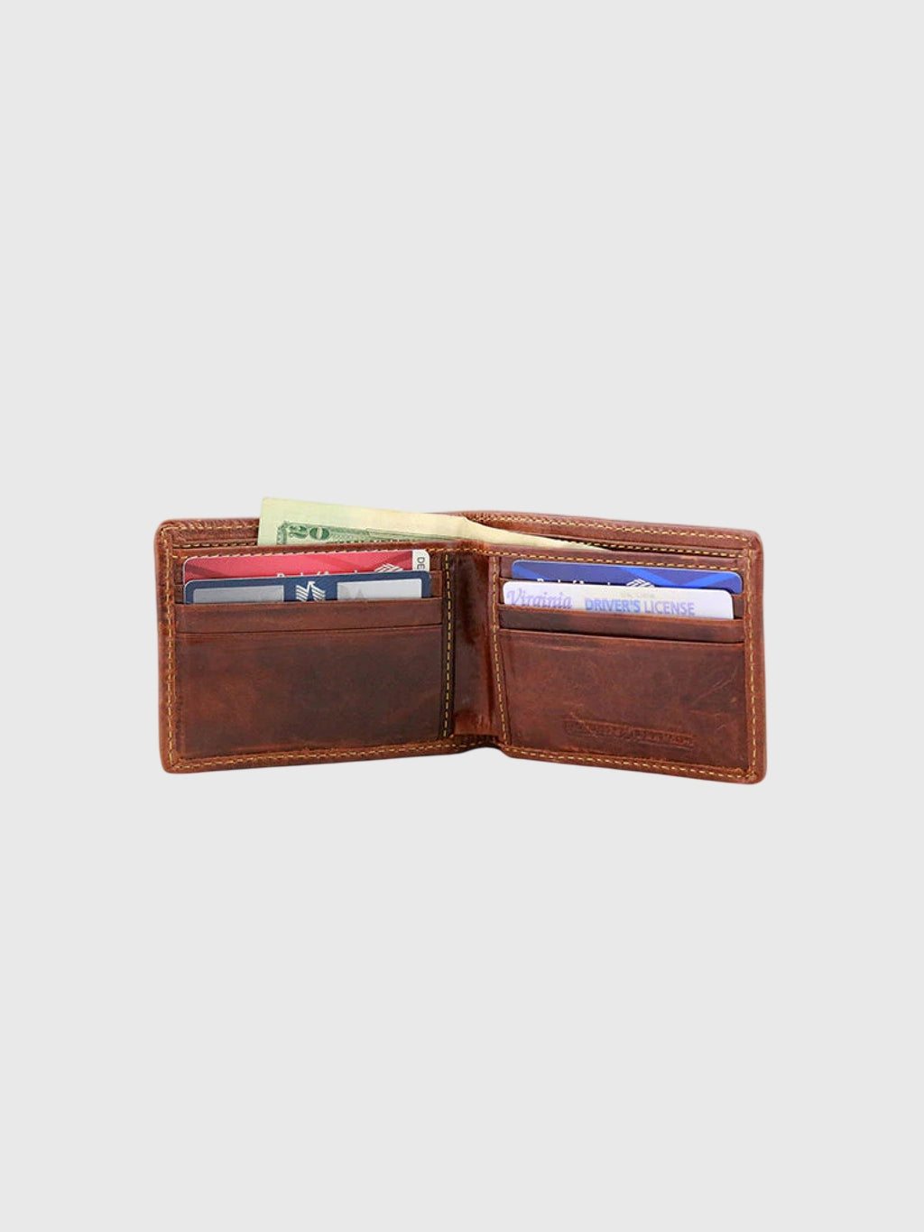 Smathers & Branson Southern Methodist University Needlepoint Bi-Fold Wallet - Saint Bernard
