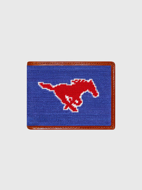 Smathers & Branson Southern Methodist University Needlepoint Bi-Fold Wallet