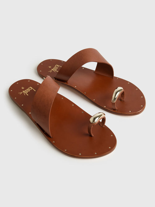Beek Women's Goldfinch Toe Ring Sandal