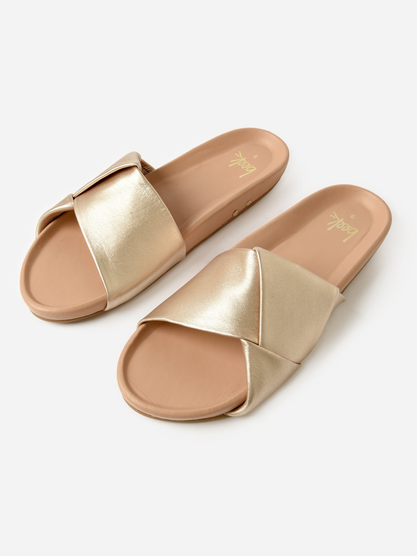 Beek Women's Tori Leather Slide Sandal - Saint Bernard