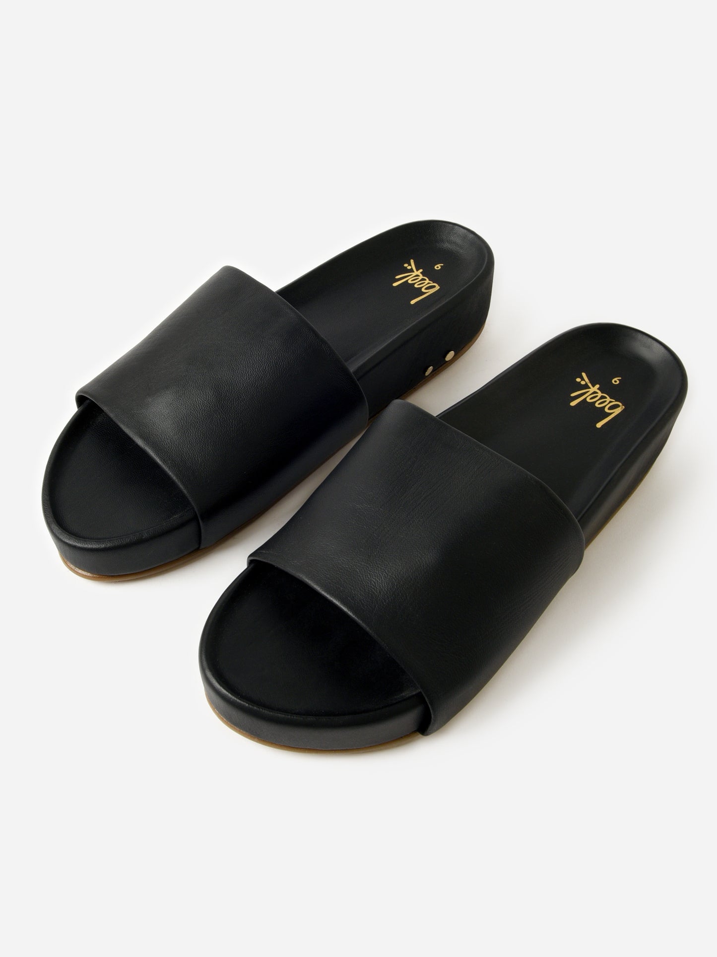 Beek Women's Pelican Leather Platform Sandal