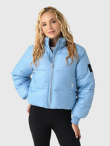 GANNI Women's Shiny Nylon Short Puffer Jacket - Saint Bernard