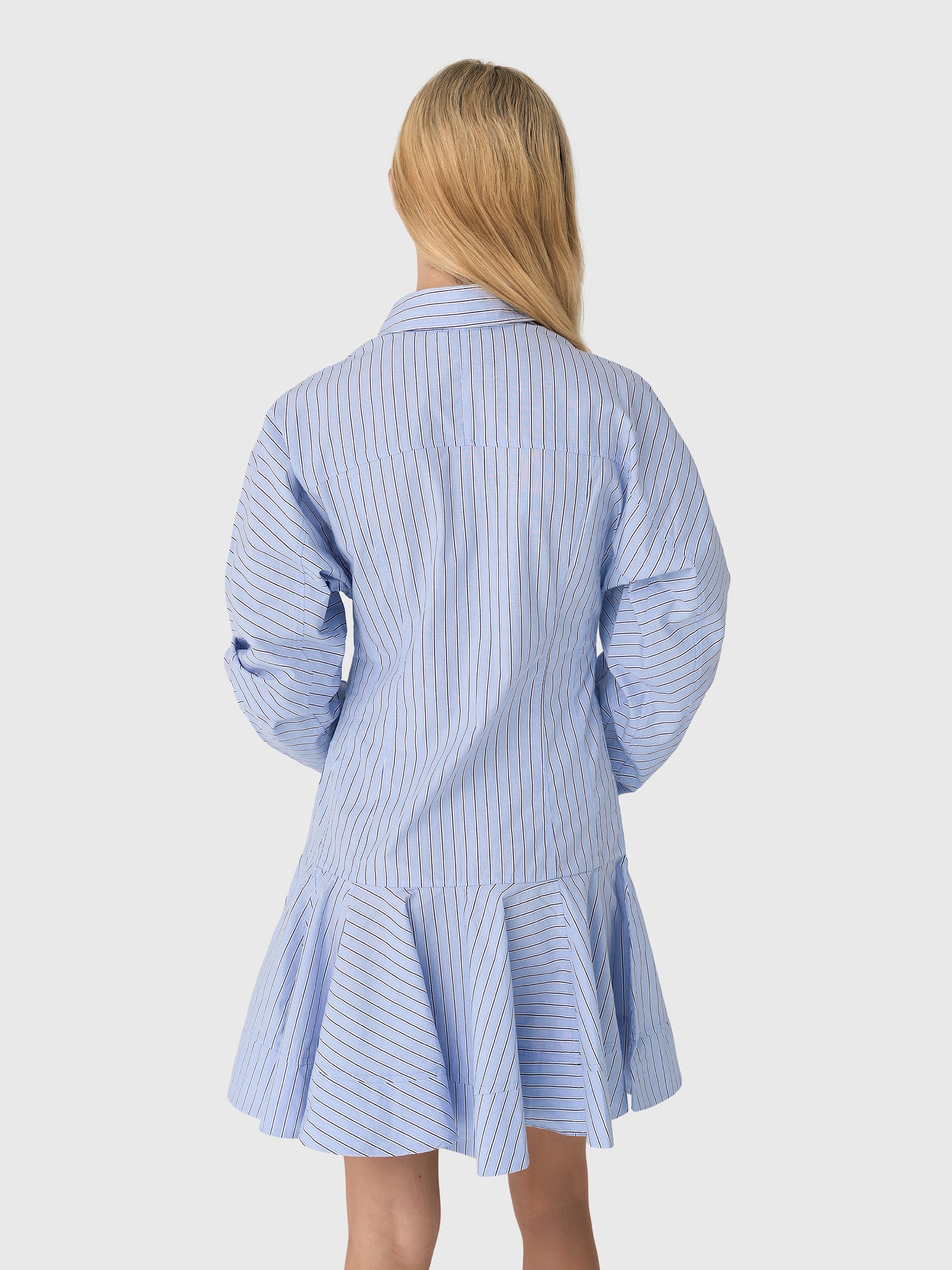 ganni striped shirt dress Ganni Striped T-shirt Dress