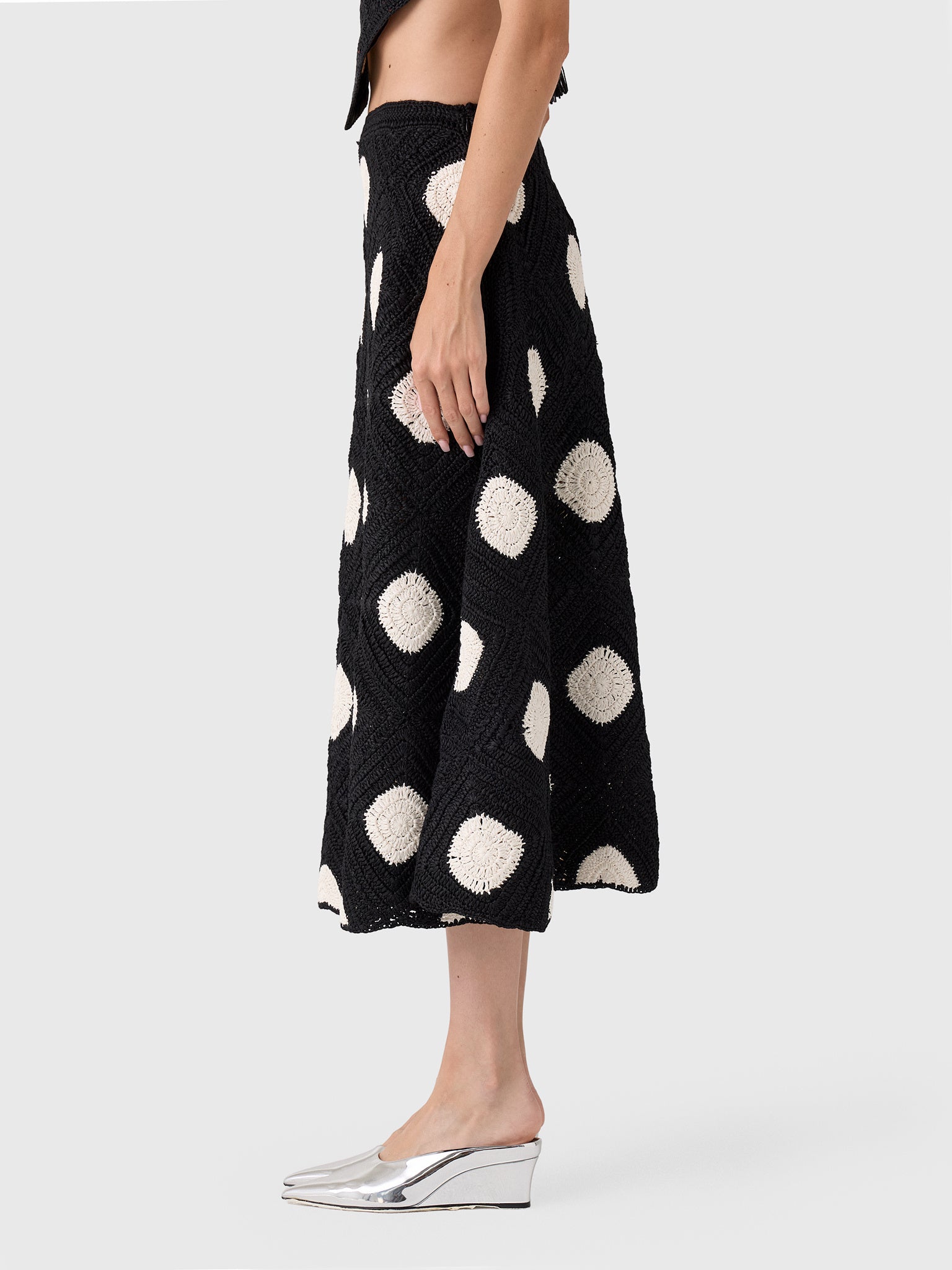 Simon Miller Women's Zorah Crochet Skirt - Saint Bernard