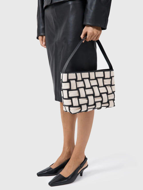 St. Agni Border Woven Mini Tote