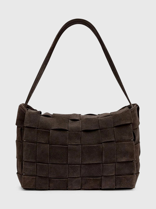 St. Agni Suede Woven Envelope Mini Tote - Saint Bernard