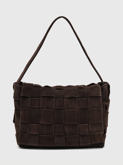 St. Agni Suede Woven Envelope Mini Tote - Saint Bernard