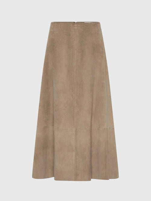 St. Agni Women's Suede Circle Skirt