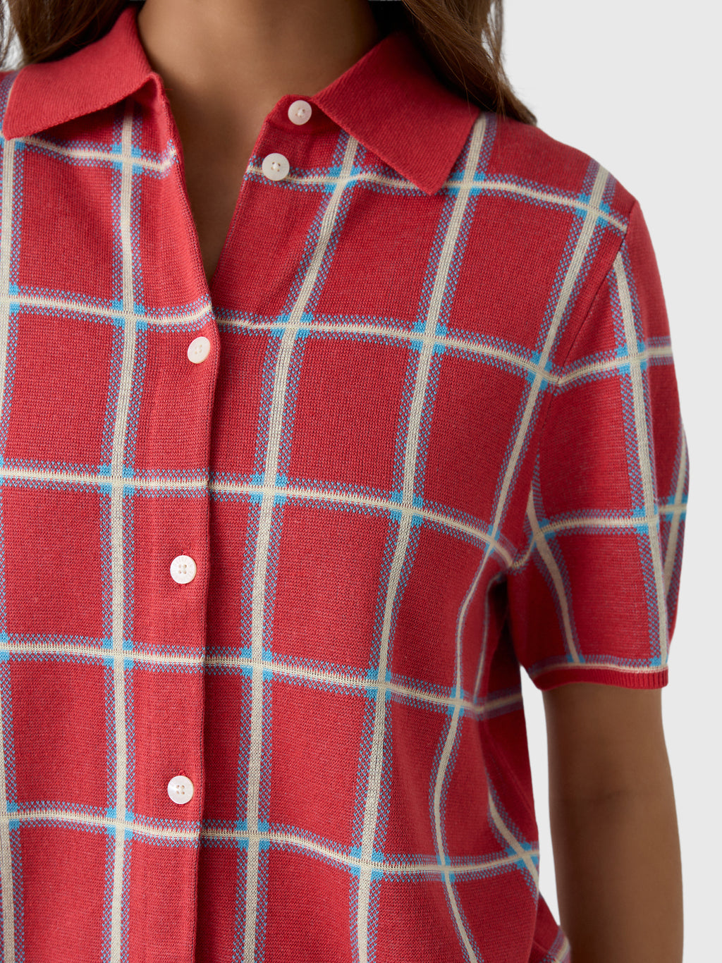 Guest In Residence Women's Picnic Plaid Shirt - Saint Bernard