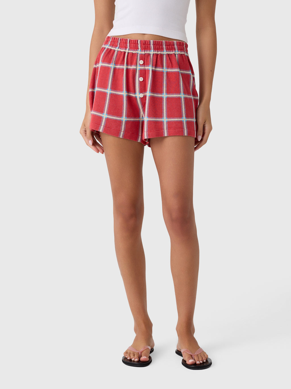 Guest In Residence Women's Picnic Plaid Short - Saint Bernard