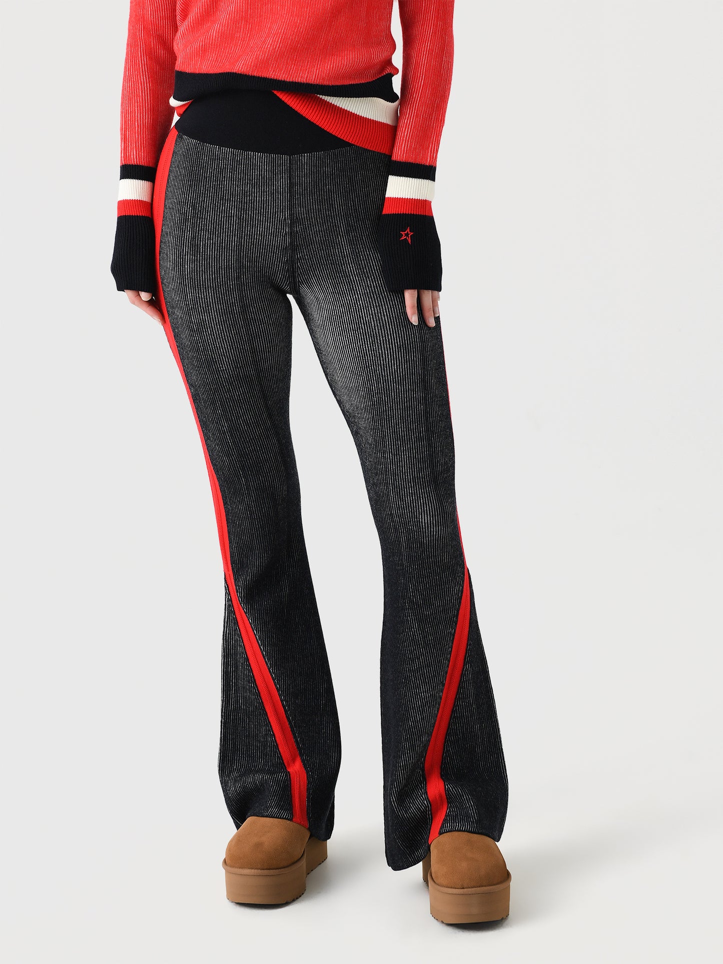 Perfect Moment Women's Evie Knitted Flare Legging - Saint Bernard