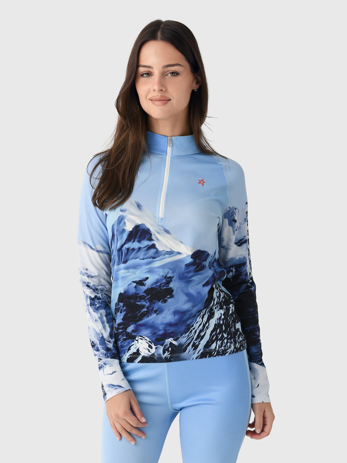 Perfect Moment Women's Quarter-Zip Base Layer Top - Saint Bernard