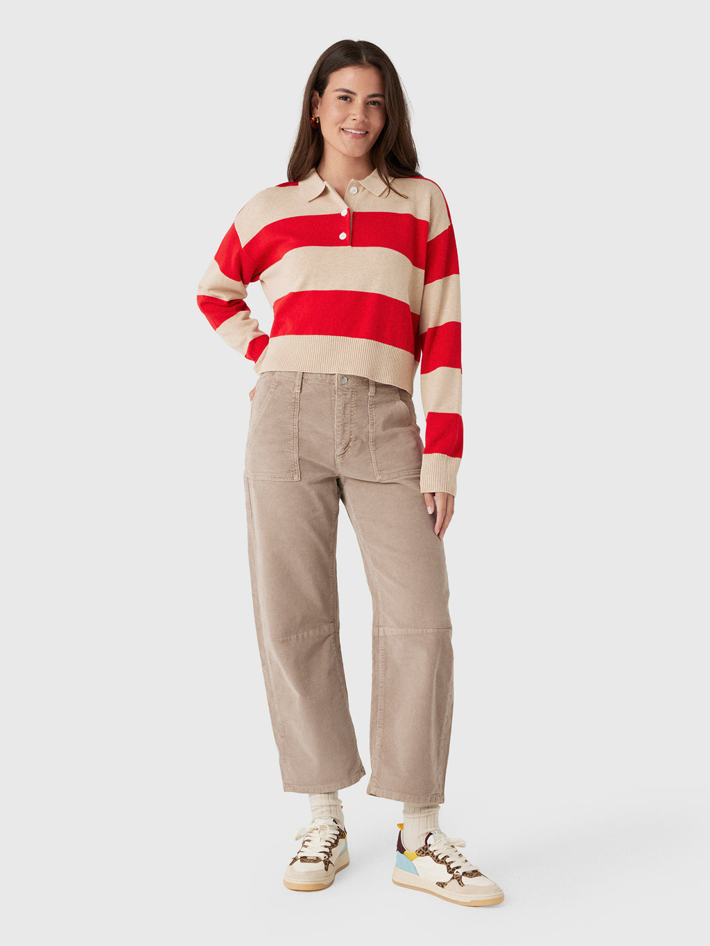Le Jean Women's Cotton Cashmere Polo - Saint Bernard
